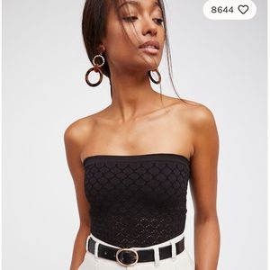Free People Honey Textured Tube Top